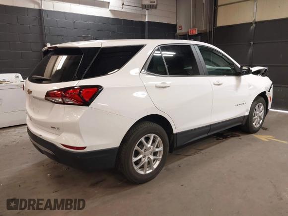 2024 Chevrolet Equinox LT with VIN 3GNAXUEG3RL261367, listed as a IAAI auction lot 42118262 with 16,535 mi miles and . Bid and sale history available at DreamBid. Image 4.