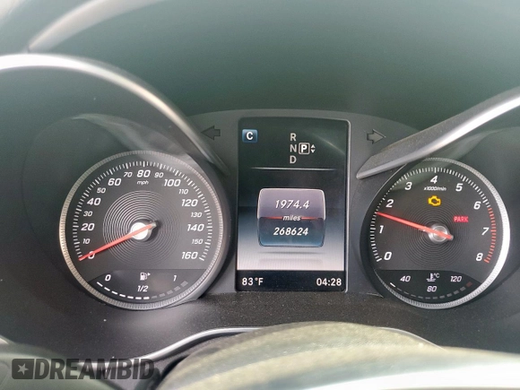 2015 Mercedes-Benz C 300 with VIN 55SWF4JB5FU089833, listed as a Copart auction lot 56554125 with 268,624 mi miles and Clean Title. Bid and sale history available at DreamBid. Image 9.