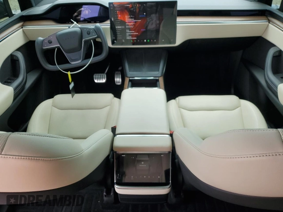 2022 Tesla Model X with VIN 7SAXCDE59NF360610, listed as a Copart auction lot 52575365 with 51,557 mi miles and Salvage Title. Bid and sale history available at carsss.com. Image 8.