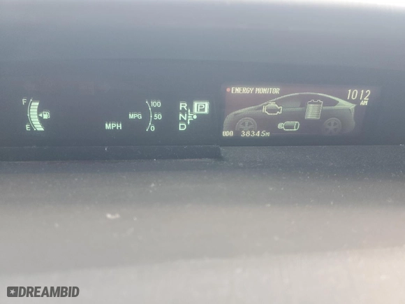 2012 Toyota Prius One with VIN JTDKN3DU4C1605677, listed as a Copart auction lot 50442445 with 38,345 mi miles and Non Repairable. Bid and sale history available at carsss.com. Image 9.