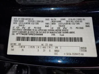 2024 Ford F-250 XL z VIN 1FT7W2BT0RED58098, wystawiony jako Copart lot #58985455 z przebiegiem 45 512 mil mil oraz Tytuł czysty. Historia ofert i sprzedaży dostępna na DreamBid. Obrazek 12.