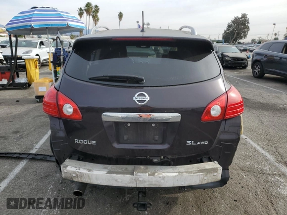 2012 Nissan Rogue SV with VIN JN8AS5MV1CW403508, listed as a Copart auction lot 87453304 with 177,818 mi miles and Salvage Title. Bid and sale history available at carsss.com. Image 6.