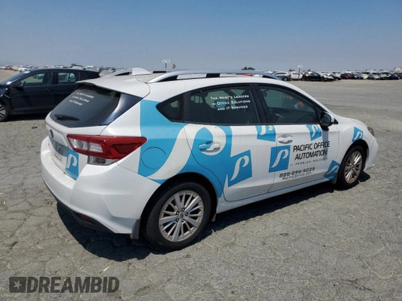 2018 Subaru Impreza Premium with VIN 4S3GTAB67J3725205, listed as a Copart auction lot 64421735 with 207,855 mi miles and Clean title. Bid and sale history available at DreamBid. Image 3.