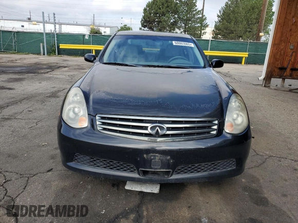 2006 Infiniti G35 z VIN JNKCV51F96M612907, wystawiony jako Copart lot #60003065 z przebiegiem 163 920 mil mil oraz Czysty tytuł • Clean title. Historia ofert i sprzedaży dostępna na DreamBid. Obrazek 5.