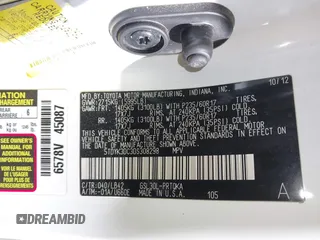 2013 Toyota Sienna XLE AAS with VIN 5TDYK3DC3DS308298, listed as a IAAI auction lot 41292280 with 165,638 mi miles and . Bid and sale history available at DreamBid. Image 9.