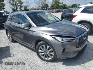2019 Infiniti QX50 LUXE with VIN 3PCAJ5M16KF133173, listed as a Copart auction lot 54772045 with 59,571 mi miles and Salvage Title. Bid and sale history available at carsss.com. Image 4.