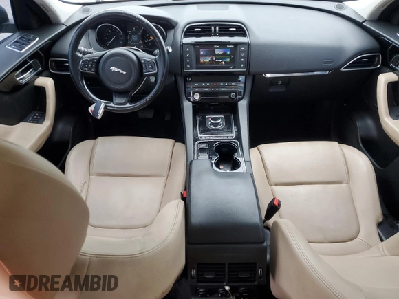 2017 Jaguar F-Pace 35t Premium with VIN SADCJ2BVXHA098074, listed as a Copart auction lot 45955405 with 132,337 mi miles and Salvage Title. Bid and sale history available at DreamBid. Image 8.