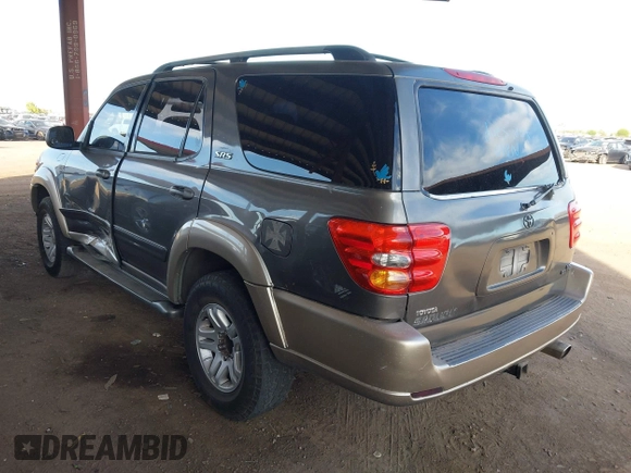 2003 Toyota Sequoia SR5 with VIN 5TDZT34A33S183141, listed as a IAAI auction lot 42107895 with 157,211 mi miles and . Bid and sale history available at DreamBid. Image 3.