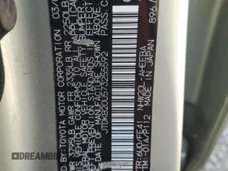 2007 Toyota Prius with VIN JTDKB20U573255592, listed as a Copart auction lot 55062485 with 179,982 mi miles and Salvage Title. Bid and sale history available at DreamBid. Image 12.