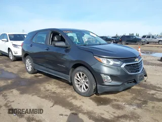2020 Chevrolet Equinox LS with VIN 3GNAXHEV5LS519388, listed as a IAAI auction lot 41838631 with 128,907 mi miles. Bid and sale history available at carsss.com. Image 1.