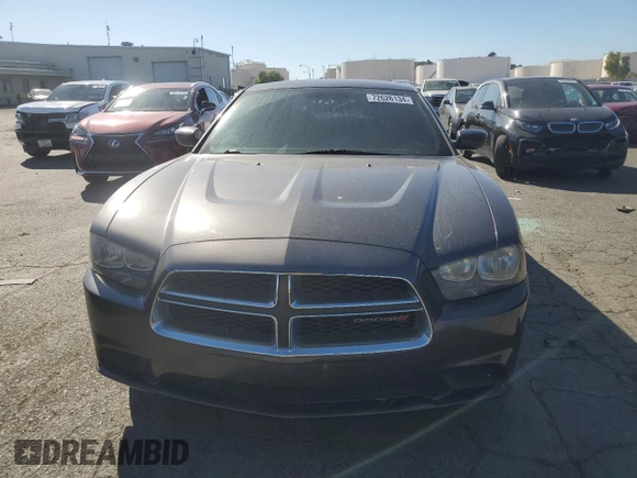2014 Dodge Charger SE with VIN 2C3CDXBG3EH241269, listed as a Copart auction lot 72626134 with 217,372 mi miles and Salvage Title. Bid and sale history available at carsss.com. Image 5.