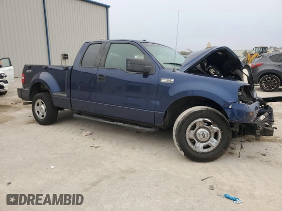 2007 Ford F-150 STX with VIN 1FTRX02W07KC22346, listed as a Copart auction lot 42942555 with 253,980 mi miles and Salvage Title. Bid and sale history available at carsss.com. Image 4.