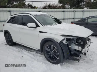 2023 Infiniti QX50 Sport with VIN 3PCAJ5FB0PF111649, listed as a Copart auction lot 87419134 with 21,612 mi miles and Salvage Title. Bid and sale history available at DreamBid. Image 4.