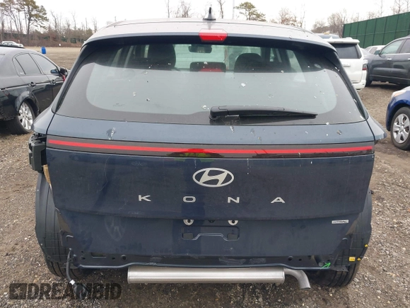 2025 Hyundai Kona SE with VIN KM8HACAB6SU222521, listed as a IAAI auction lot 41354659 with 1,886 mi miles. Bid and sale history available at carsss.com. Image 17.