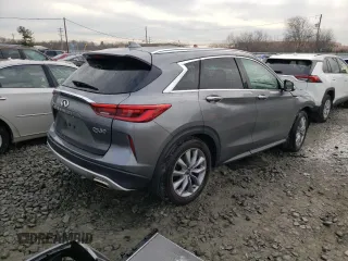 2021 Infiniti QX50 LUXE with VIN 3PCAJ5BB2MF112867, listed as a Copart auction lot 43270943 with 14,935 mi miles. Bid and sale history available at carsss.com. Image 3.