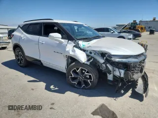 2020 Chevrolet Blazer RS with VIN 3GNKBERS4LS717851, listed as a Copart auction lot 58270685 with 23,674 mi miles and Salvage title. Bid and sale history available at DreamBid. Image 4.