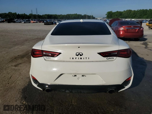 2017 Infiniti Q60 Sport with VIN JN1EV7EK5HM362892, listed as a Copart auction lot 54776955 with 110,430 mi miles and Salvage Title. Bid and sale history available at DreamBid. Image 6.