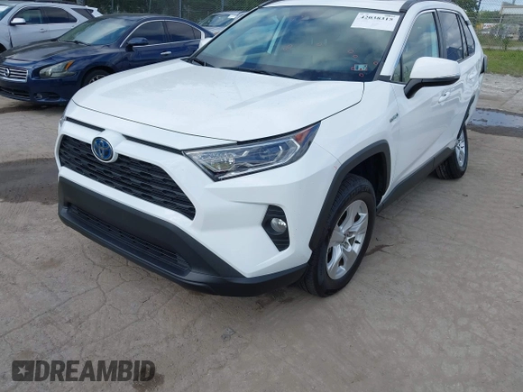2021 Toyota RAV4 Hybrid XLE with VIN 2T3RWRFV6MW114082, listed as a IAAI auction lot 42038315 with 50,009 mi miles. Bid and sale history available at carsss.com. Image 2.