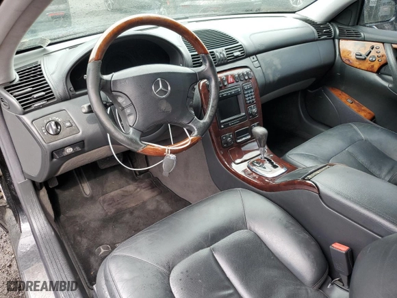 2002 Mercedes-Benz CL-Class with VIN WDBPJ75J12A024650, listed as a Copart auction lot 44626745 with 109042 miles and Salvage Title. Bid and sale history available at carsss.com. Image 8.