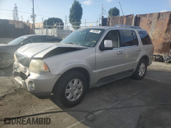 2003 Lincoln Aviator Luxury z VIN 5LMEU68H83ZJ48591, wystawiony jako Copart lot #77802584 z przebiegiem 152 609 mil mil oraz Szkoda całkowita • Salvage title. Historia ofert i sprzedaży dostępna na DreamBid. Obrazek 1.