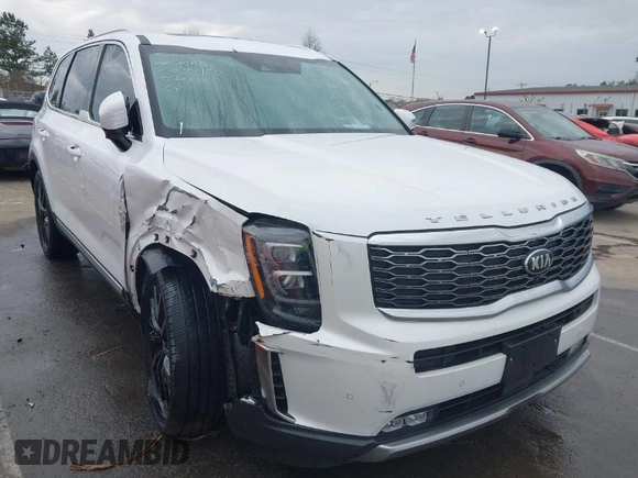 2020 Kia Telluride SX with VIN 5XYP5DHC7LG035980, listed as a IAAI auction lot 41750803 with 55,667 mi miles and . Bid and sale history available at DreamBid. Image 1.