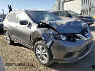 2016 Nissan Rogue SV with VIN KNMAT2MV9GP622515, listed as a Copart auction lot 48576075 with 132,907 mi miles and Salvage Title. Bid and sale history available at carsss.com. Image 4.