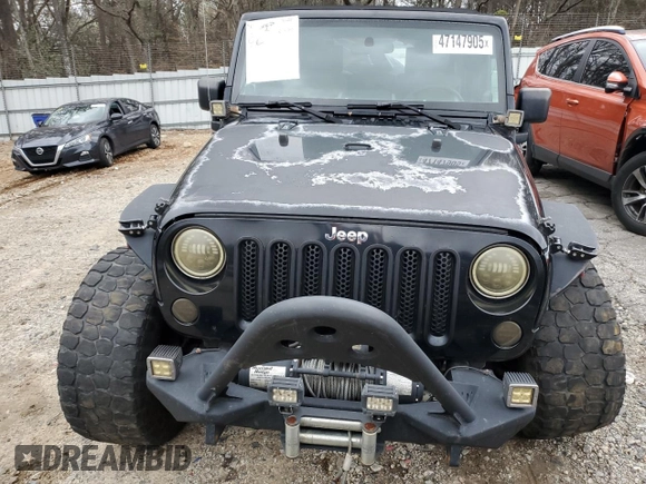 2008 Jeep Wrangler Unlimited Sahara with VIN 1J4GA59168L580525, listed as a Copart auction lot 47147905 with 223,138 mi miles and Salvage Title. Bid and sale history available at carsss.com. Image 5.