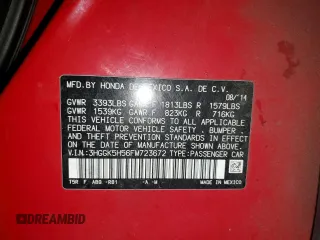 2015 Honda Fit LX with VIN 3HGGK5H56FM723672, listed as a Copart auction lot 50363725 with 94,298 mi miles and Salvage title. Bid and sale history available at DreamBid. Image 12.