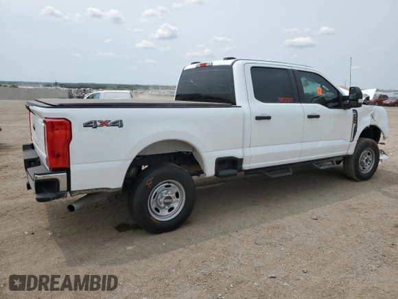 2024 Ford F-250 XL with VIN 1FT7W2BA4REF18353, listed as a Copart auction lot 59164945 with 15,155 mi miles and Salvage title. Bid and sale history available at DreamBid. Image 3.