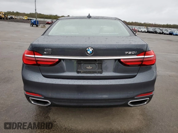 2016 BMW 7 Series 750i xDrive with VIN WBA7F2C57GG415427, listed as a Copart auction lot 36699423 with 0 mi miles. Bid and sale history available at carsss.com. Image 6.