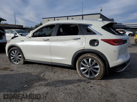 2019 Infiniti QX50 LUXE with VIN 3PCAJ5M13KF145250, listed as a Copart auction lot 87747055 with 0 mi miles and Salvage Title. Bid and sale history available at carsss.com. Image 2.