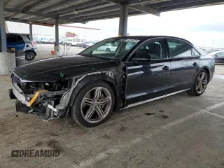 2013 Audi A8 L 3.0L with VIN WAURGAFD7DN004393, listed as a Copart auction lot 48186015 with 98,174 mi miles and Salvage Title. Bid and sale history available at carsss.com. Image 1.