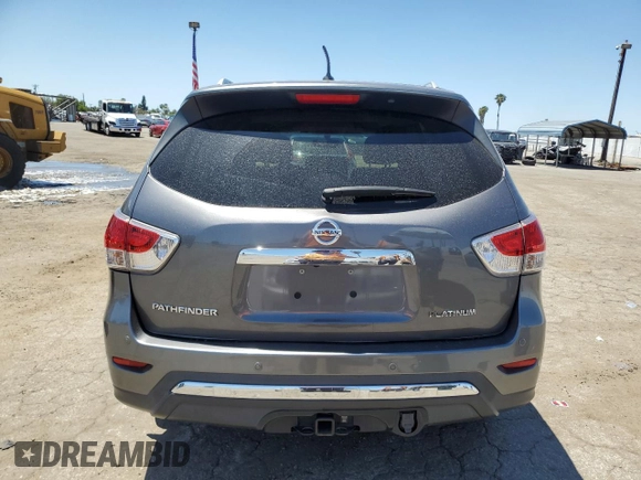 2016 Nissan Pathfinder Platinum with VIN 5N1AR2MNXGC664001, listed as a Copart auction lot 56388445 with 101,868 mi miles and Salvage title. Bid and sale history available at DreamBid. Image 6.