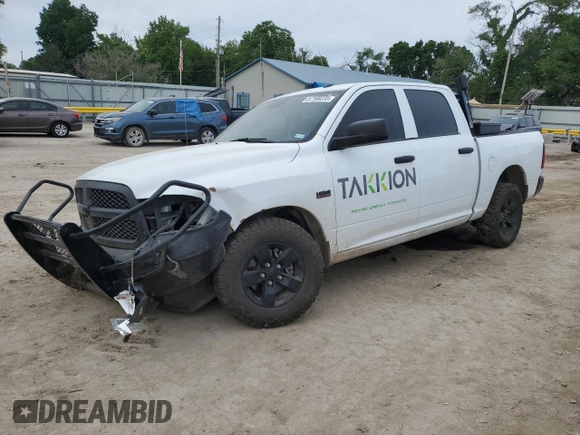 2023 Ram 1500 Express with VIN 3C6RR7KT9PG658247, listed as a Copart auction lot 57168235 with 30,253 mi miles and Salvage title. Bid and sale history available at DreamBid. Image 1.