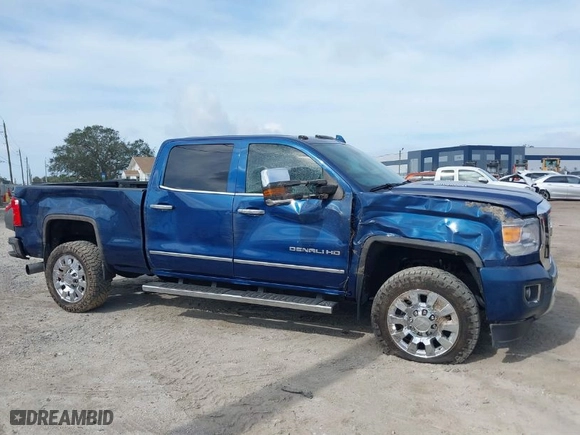 2015 GMC Sierra 2500HD available WiFi Denali with VIN 1GT120E83FF650086, listed as a IAAI auction lot 41448177 with NaN miles. Bid and sale history available at carsss.com. Image 13.