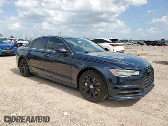 2017 Audi A6 Premium Plus with VIN WAUG8AFC6HN003673, listed as a Copart auction lot 65113635 with 114,714 mi miles and Salvage title. Bid and sale history available at DreamBid. Image 4.