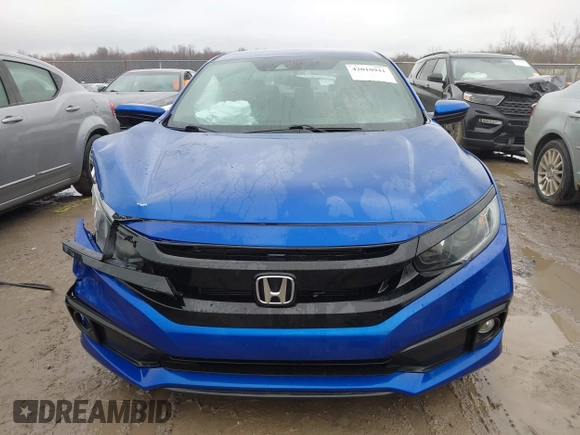 2020 Honda Civic Sedan Sport with VIN 2HGFC2F80LH520209, listed as a IAAI auction lot 42010941 with 65,719 mi miles. Bid and sale history available at carsss.com. Image 12.