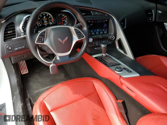 2016 Chevrolet Corvette 2LT with VIN 1G1YD2D74G5104720, listed as a Copart auction lot 70192474 with 34,686 mi miles and Salvage Title. Bid and sale history available at carsss.com. Image 8.