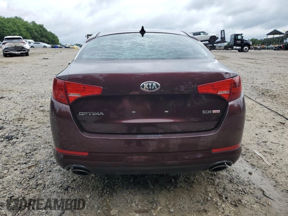 2013 Kia Optima EX with VIN 5XXGN4A78DG150560, listed as a Copart auction lot 59617265 with 212,739 mi miles and Salvage title. Bid and sale history available at DreamBid. Image 6.