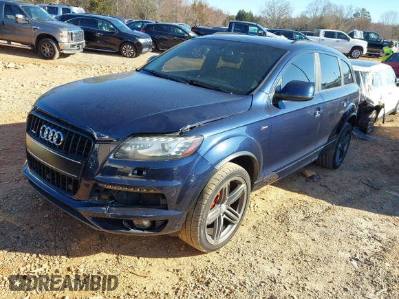 2014 Audi Q7 3.0T S line Prestige with VIN WA1DGAFEXED018456, listed as a IAAI auction lot 41705494 with 114,760 mi miles. Bid and sale history available at carsss.com. Image 17.