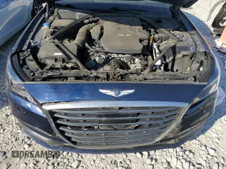 2019 Genesis G80 3.8L with VIN KMTFN4JE1KU328151, listed as a Copart auction lot 76100034 with 52,260 mi miles and Salvage Title. Bid and sale history available at DreamBid. Image 11.