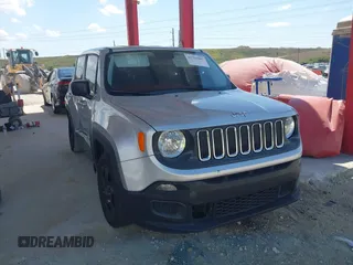 2016 Jeep Renegade Sport with VIN ZACCJAAT4GPD76634, listed as a IAAI auction lot 41793007 with 143,716 mi miles and . Bid and sale history available at carsss.com. Image 1.