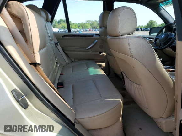 2003 BMW X5 3.0i with VIN 5UXFA53533LV83760, listed as a Copart auction lot 54744234 with 0 mi miles and Salvage Title. Bid and sale history available at carsss.com. Image 10.