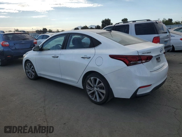 2018 Hyundai Accent Limited with VIN 3KPC34A35JE018975, listed as a Copart auction lot 74818524 with 57,063 mi miles and Salvage Title. Bid and sale history available at carsss.com. Image 2.
