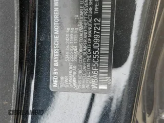2018 BMW 6 Series 650i with VIN WBA6F5C55JD997212, listed as a Copart auction lot 42994084 with 54,748 mi miles. Bid and sale history available at carsss.com. Image 13.