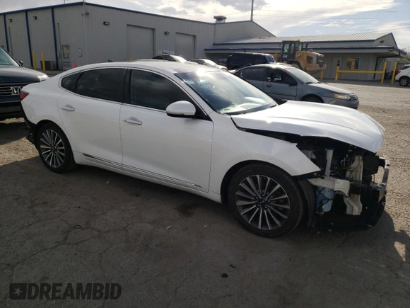 2018 Kia Cadenza Premium with VIN KNALC4J11J5105019, listed as a Copart auction lot 72257314 with 52,912 mi miles and Salvage Title. Bid and sale history available at DreamBid. Image 4.