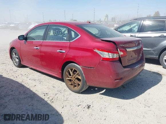 2014 Nissan Sentra S with VIN 3N1AB7AP8EL620899, listed as a IAAI auction lot 42051753 with 126,113 mi miles and . Bid and sale history available at DreamBid. Image 3.
