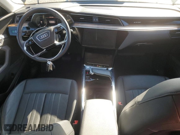 2019 Audi e-tron Premium Plus with VIN WA1LAAGE5KB023079, listed as a Copart auction lot 64977463 with 14,043 mi miles. Bid and sale history available at carsss.com. Image 8.
