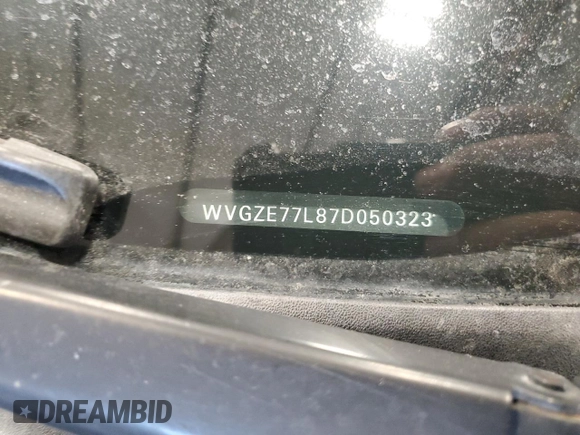 2007 Volkswagen Touareg V6 with VIN WVGZE77L87D050323, listed as a Copart auction lot 46197765 with 171,066 mi miles and Clean Title. Bid and sale history available at DreamBid. Image 13.
