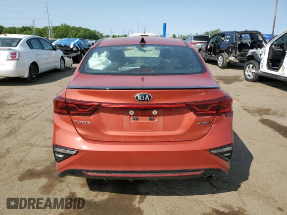 2021 Kia Forte GT-Line with VIN 3KPF34AD3ME385545, listed as a Copart auction lot 59263915 with 35,763 mi miles and Clean title. Bid and sale history available at DreamBid. Image 6.